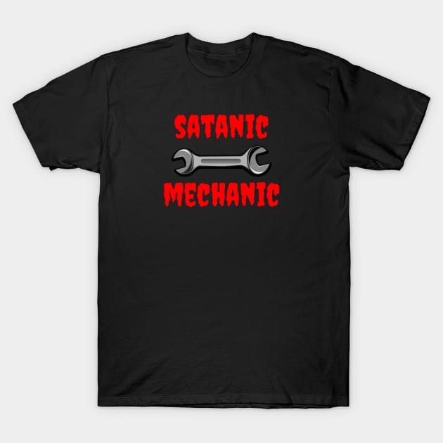 Satanic Mechanic T-Shirt by dryweave